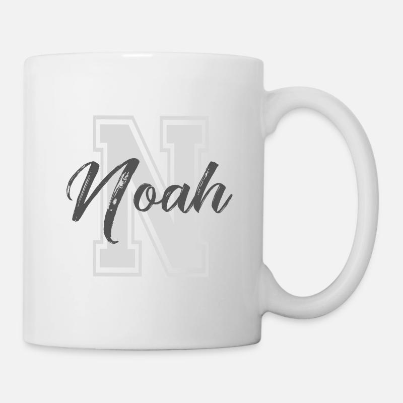 Vorname NOAH personalisiertes Geschenk - Tasse - Weiß
