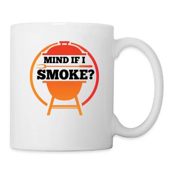 Fumoir barbecue - Mug blanc - blanc - Droite