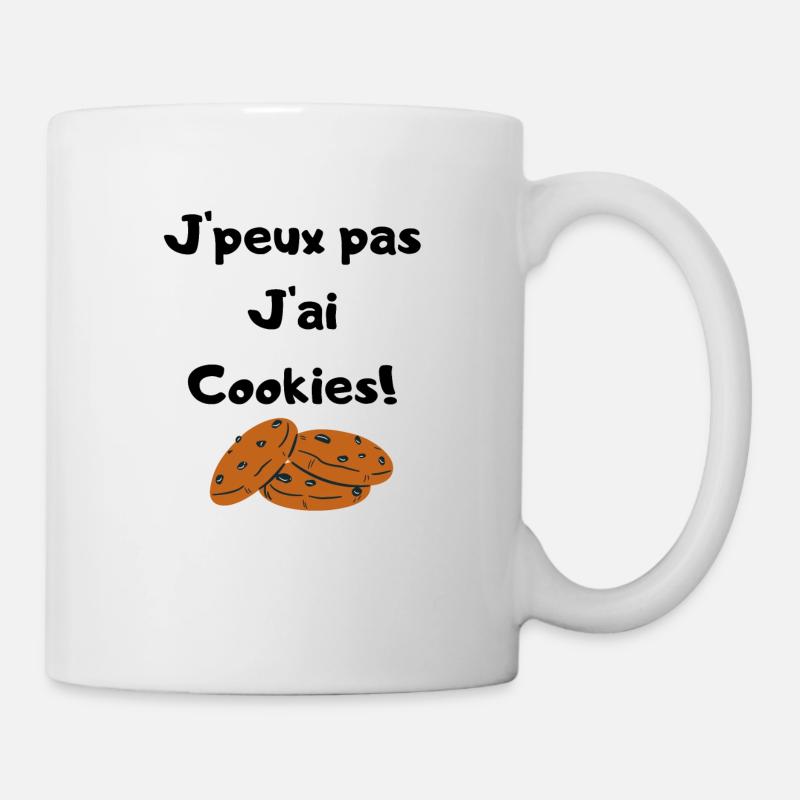 J peux pas J ai Cookies - Mug blanc - blanc