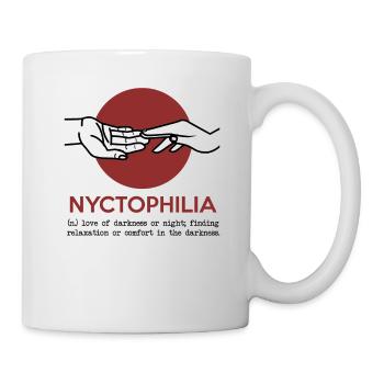 Gothic Nyctophilia Dunkelheit Geschenk - Tasse - Weiß - Rechts