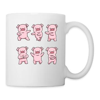 Schwein Shirt Schwein Geschenk Männer Schwein - Tasse - Weiß - Rechts