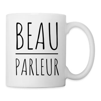 Beau parleur humour homme enfant bébé cadeau - Mug blanc - blanc - Droite