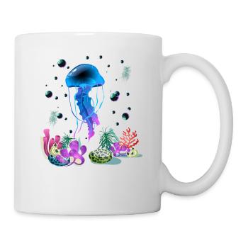 Vacation sea summer marine animals - Mug - white - Right