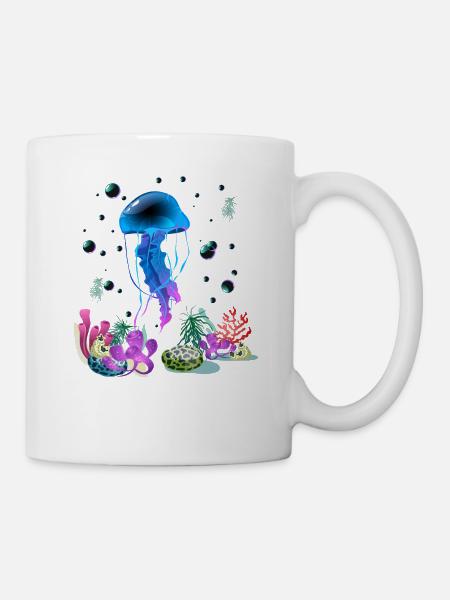 Urlaub Meer Sommer Meerestiere - Tasse - Weiß