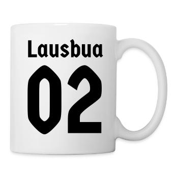 Lausbua 01 02 bayerisch Bayern Dialekt Bayer Junge - Tasse - Weiß - Rechts