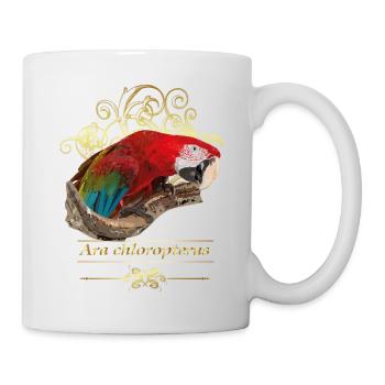 red macaw - Mug - white - Right
