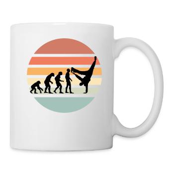 Evolution of mankind HIP HOP - Tasse - Weiß - Rechts