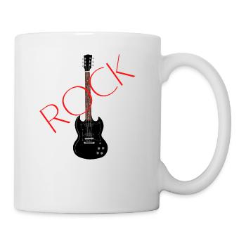 rock n'roll, gift man, woman rock t-shirt - Mug - white - Right