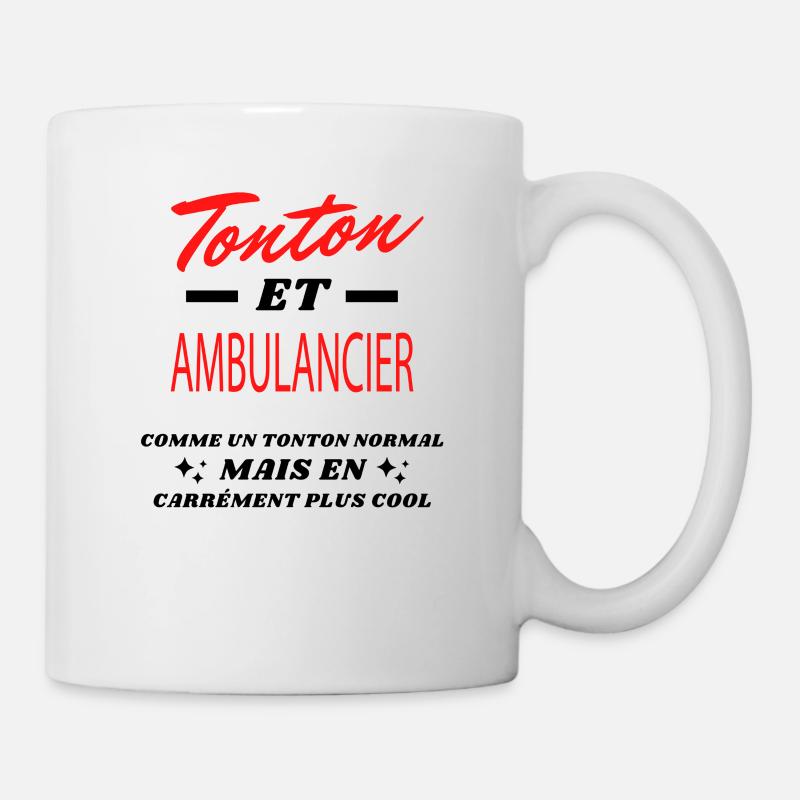 Tonton et AMBULANCIER - Mug blanc - blanc
