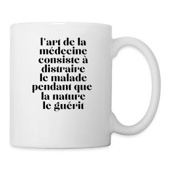 l'art de la médecine citation cadeau humour - Mug blanc - blanc - Droite