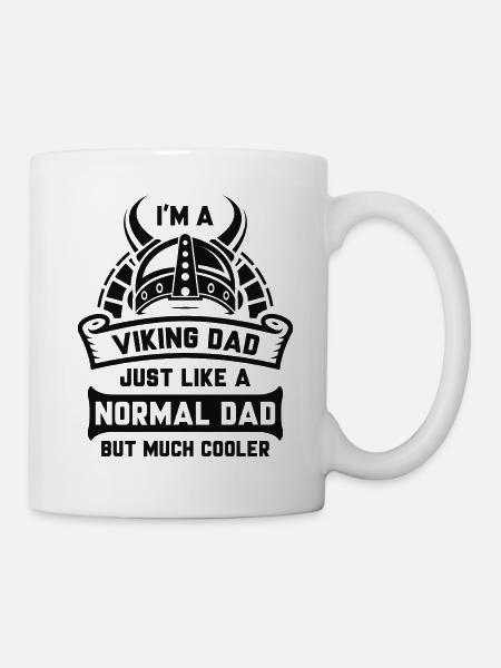 Je suis un papa viking - Mug blanc - blanc