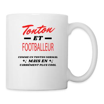 Tonton et FOOTBALLEUR - Mug blanc - blanc - Droite
