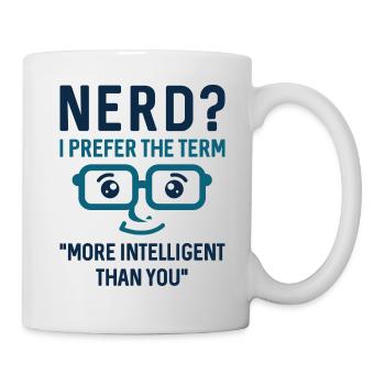 Nerd Intelligent - Mug blanc - blanc - Droite