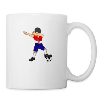 Fußball Kroatien - Tasse - Weiß - Rechts