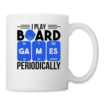 Nerd Ich spiele Brettspiele Periodisch Geschenk - Tasse - Weiß - Rechts