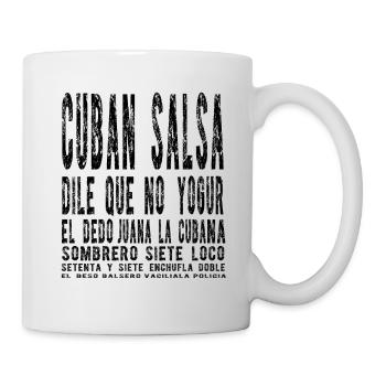Cuban Salsa Salsa Cubana - Tasse - Weiß - Rechts
