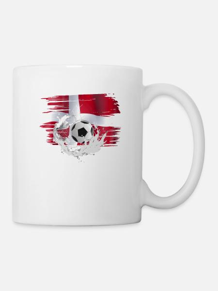 Dänmark Fußball Danmark fodbold - Tasse - Weiß