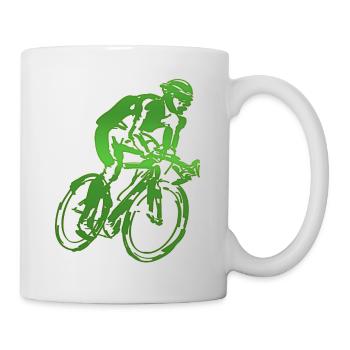 Radfahrer Radfahren BMX Fahrrad Sport Mountainbiken Hobby - Tasse - Weiß - Rechts