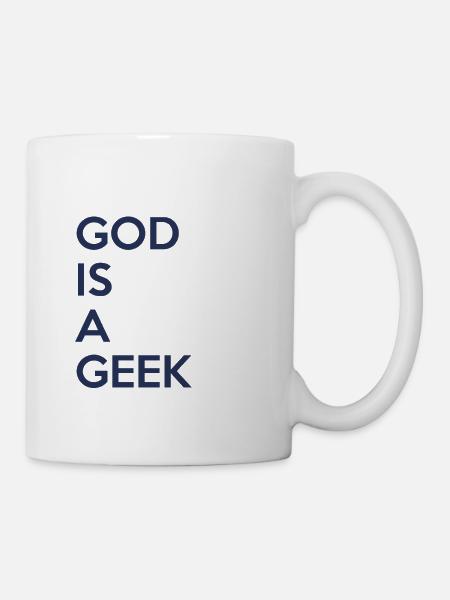 God is a geek - Mug blanc - blanc