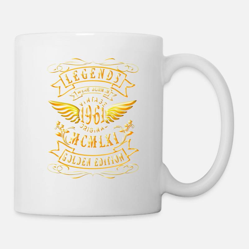 1961 Geboren Geburtstag Vintage 1961 - Tasse - Weiß