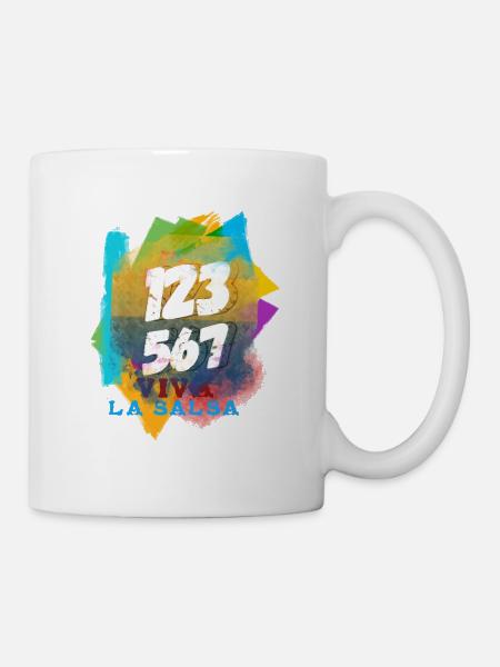 Salsa Danse Salsa 123 567 - Mug blanc - blanc