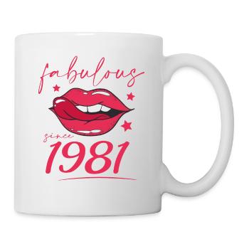 Fabulous since 1981 - Tasse - Weiß - Rechts