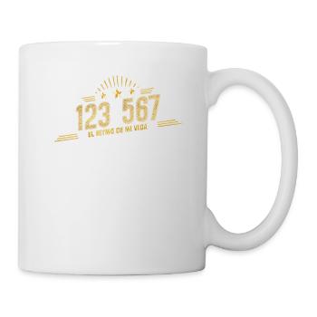 Salsera et Salsero dansent la salsa - Mug blanc - blanc - Droite
