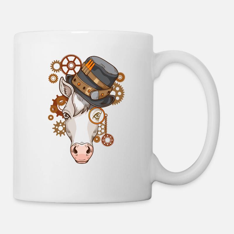 Steampunk Geschenk Männer Pferdezüchter Pferde - Tasse - Weiß