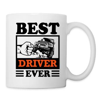 Jeep Fahrer Offroad Range Rover Geländewagen - Tasse - Weiß - Rechts