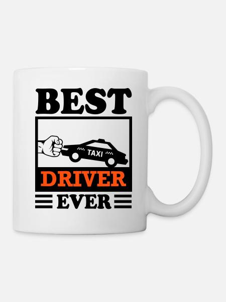 Chauffeur de taxi Driver Best Transport - Mug blanc - blanc