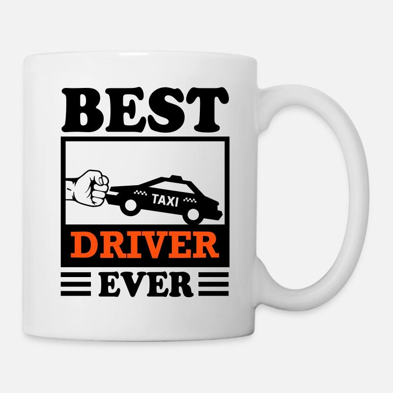 Chauffeur de taxi Driver Best Transport - Mug blanc - blanc