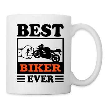 Biker Best Motorrad Motorradfahrer Bikerin - Tasse - Weiß - Rechts