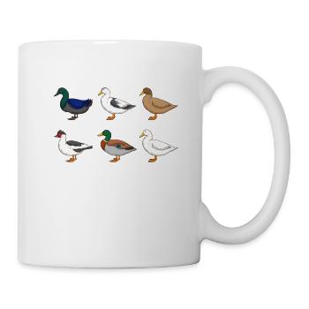 Ente Geschenk Enten Liebhaber Erpel Bauernhof Ente - Tasse - Weiß - Rechts