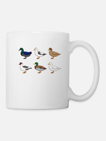 Ente Geschenk Enten Liebhaber Erpel Bauernhof Ente - Tasse - Weiß