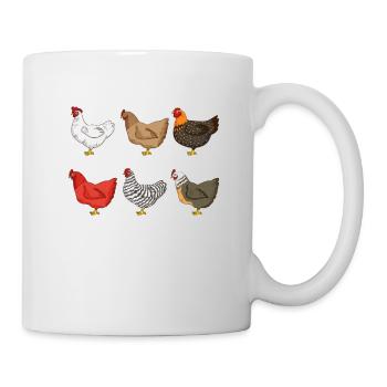 Éleveurs de poulets Volaille de ferme Poulets Poulets - Mug blanc - blanc - Droite