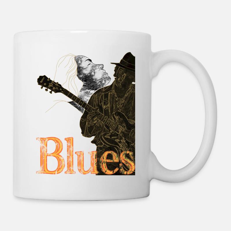 Blues Musik - Tasse - Weiß