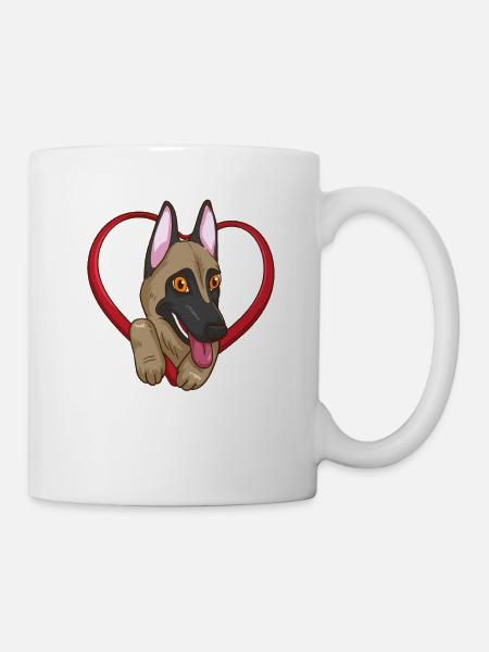 Belgian Malinois Belgian Shepherd Dog - Mug - white