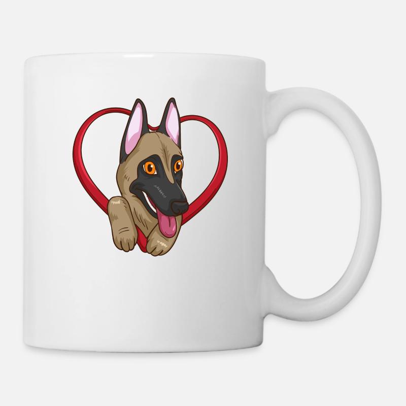 Belgian Malinois Belgian Shepherd Dog - Mug - white
