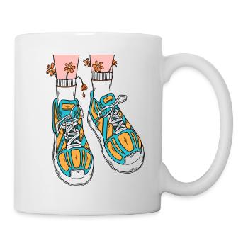 FLOWERS SHOES - Mug - white - Right
