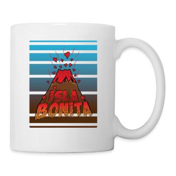 Vulkan Isla bonita, La Palma, Kanarische Inseln. - Tasse - Weiß - Rechts