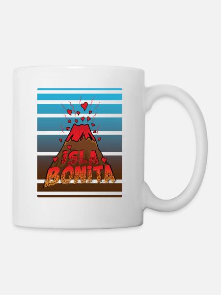 Volcan Isla bonita, La Palma, Iles Canaries. - Mug blanc - blanc