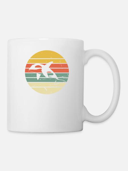 Retro Orca Schwertwal Killerwal - Tasse - Weiß