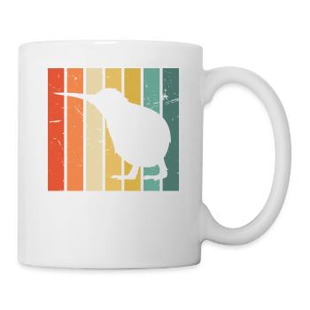 Kiwi Vogel - Mug blanc - blanc - Droite