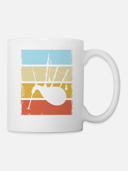 Dudelsack - Tasse - Weiß