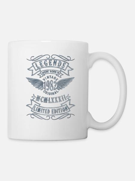 Born in 1982 40th birthday vintage 1982 - Mug - white