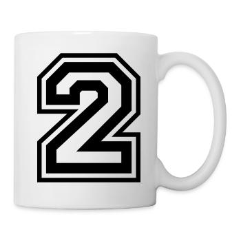 2 Number number - Mug - white - Right