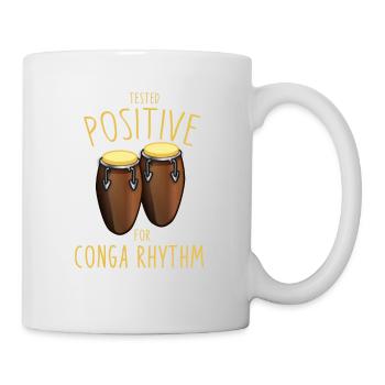 Conga Drums Conga Rhythm Latin Music - Mug - white - Right