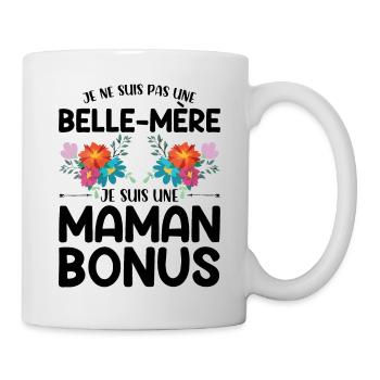 Belle Fête Des Mères Cadeau Belle Mère Maman Bonus - Mug blanc - blanc - Droite