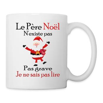Le Père Noël N'existe Pas - Mug blanc - blanc - Droite