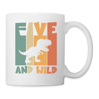 5 birthday Dino 5 years children's birthday - Mug - white - Right